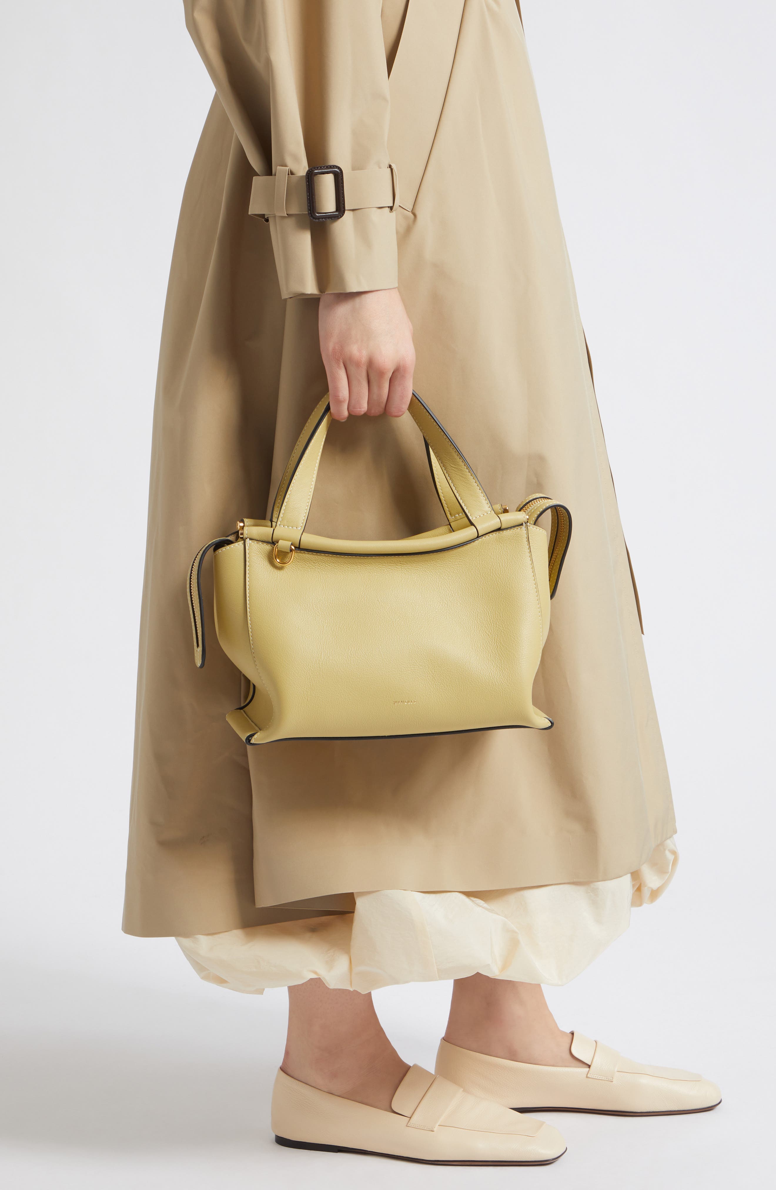 Ida Leather Top Handle Bag, Alternate, color, ISLAND