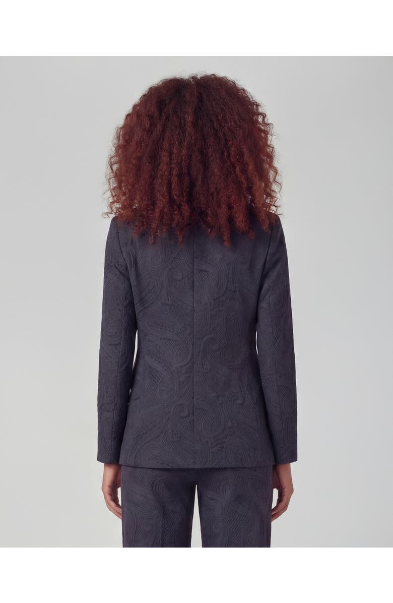 Lords of Harlech Crochet Paisley Womens Tailored Blazer, Alternate, color, Crochet Paisley Caviar