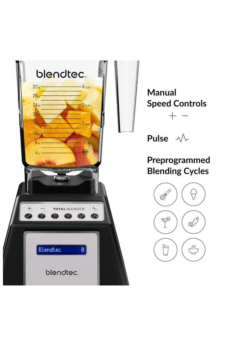 Total Classic Professional-Grade 10-Speed Countertop Blender, Alternate, color, Black