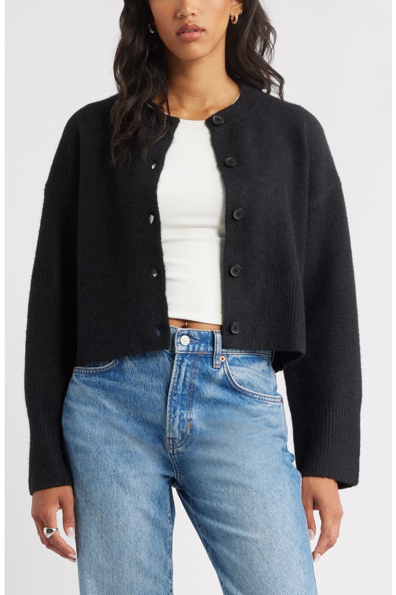 Cozy Cardigan, Main, color, BLACK