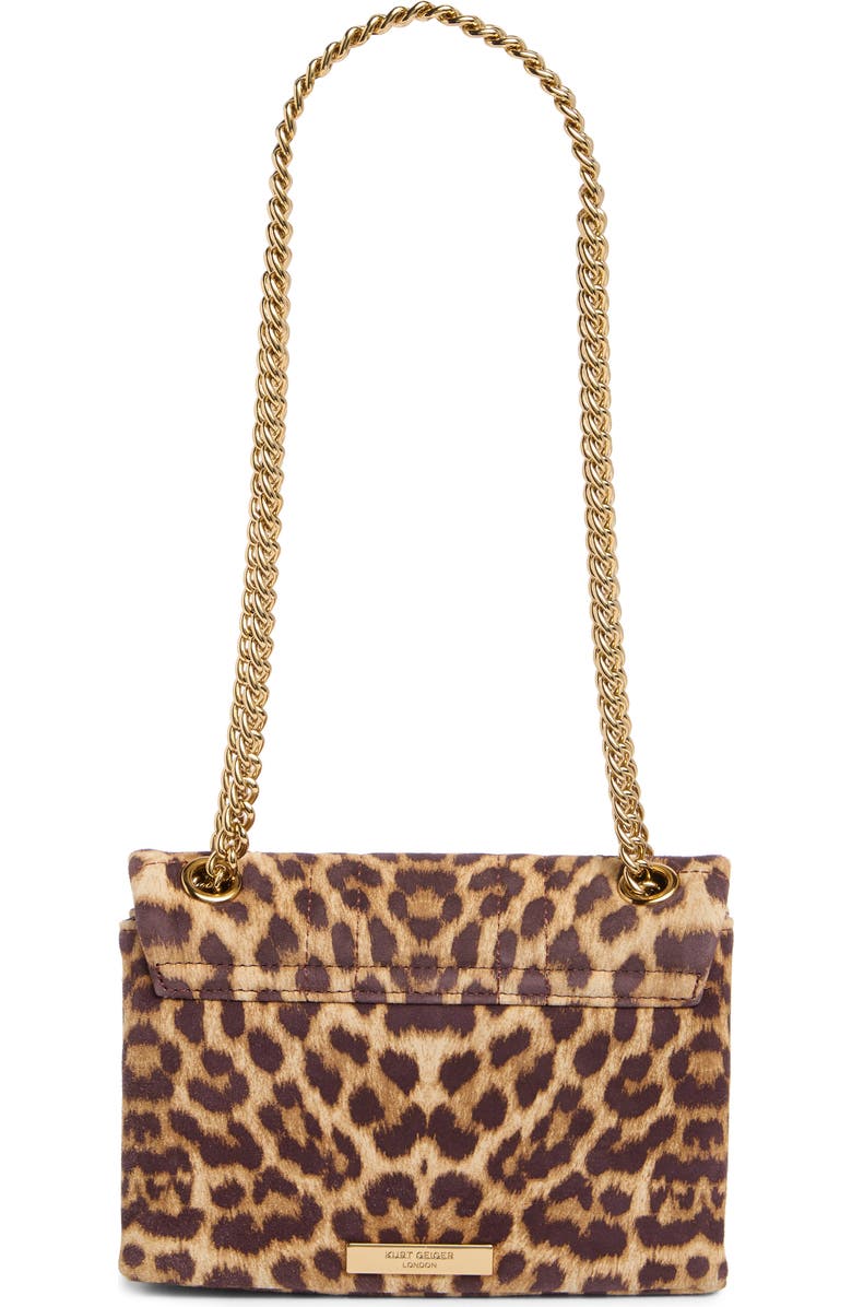 Kurt Geiger London Mini Kensington Convertible Leather Crossbody Bag, Alternate, color, Open Brown