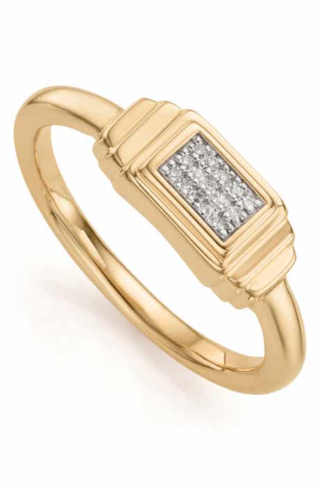 Monica Vinader Baja Deco Diamond Ring