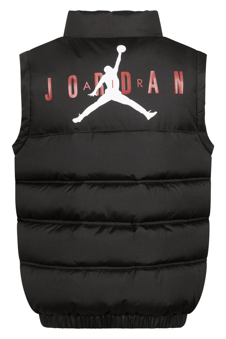 Kids' Cargo Pocket Puffer Vest, Alternate, color, BLACK