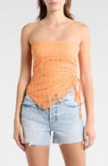 Madden Girl Asymmetric Ruched Tube Top