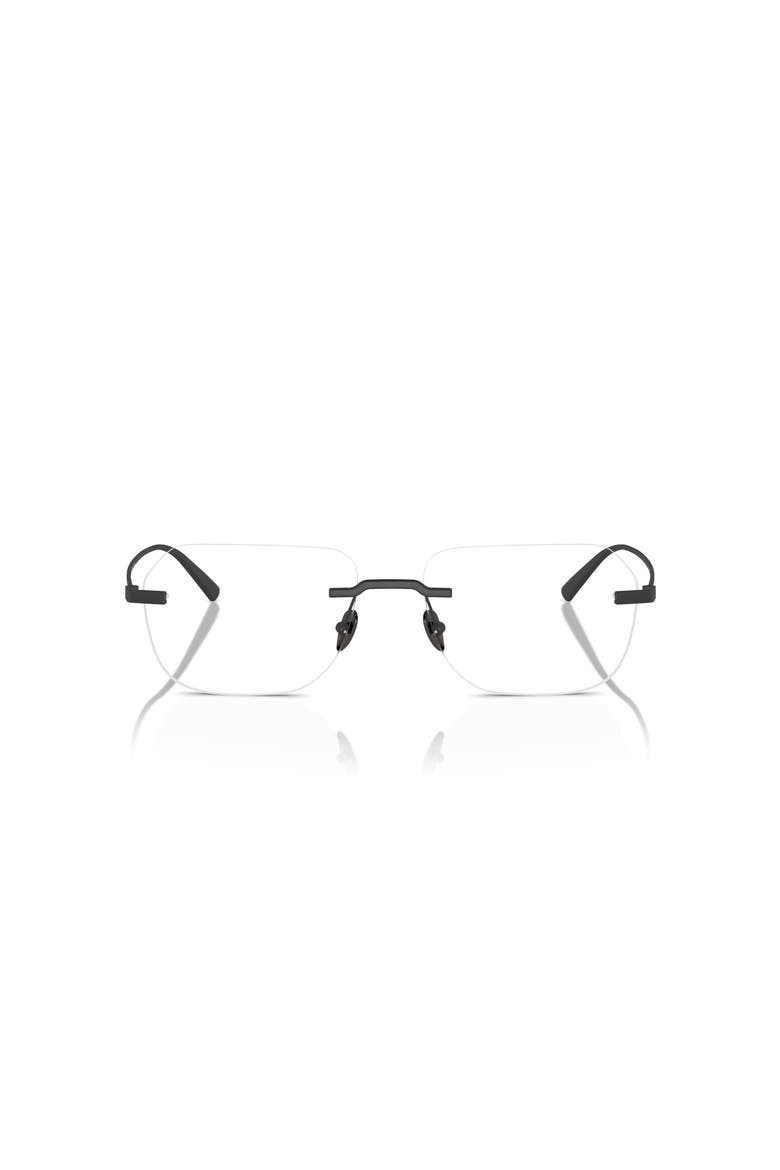 57mm Rectangle optical glasses, Alternate, color, Black