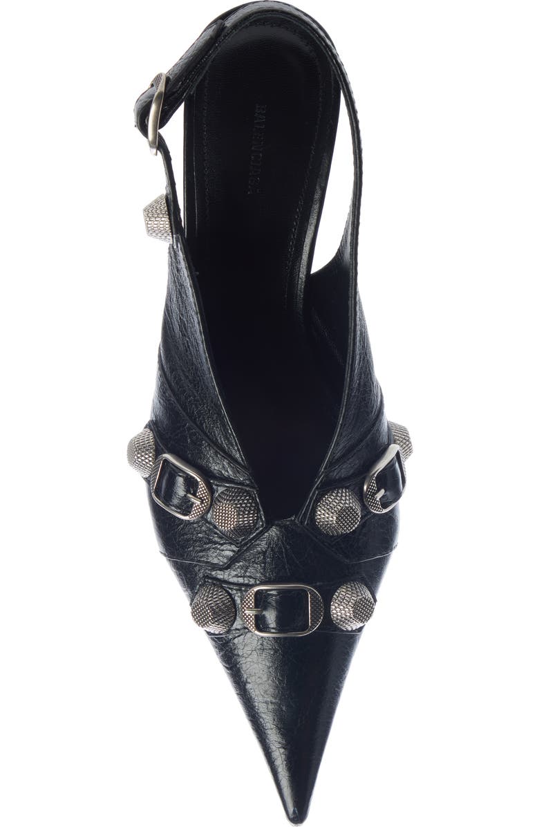 Balenciaga Cagole Pointed Toe Slingback Pump, Alternate, color,