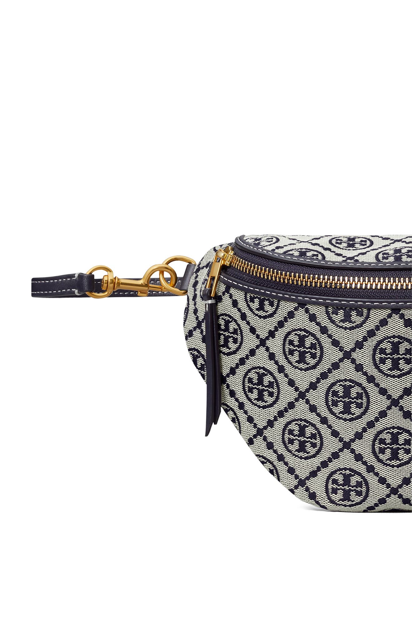 Tory Burch T Monogram Jacquard Belt Bag, Alternate, color, Tory Navy