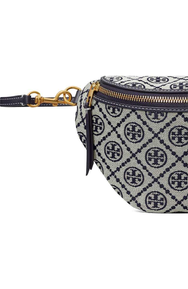 Tory Burch T Monogram Jacquard Belt Bag, Alternate, color, Tory Navy