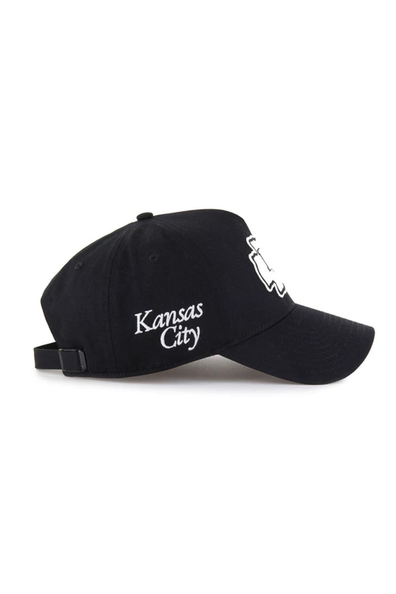 Men's '47 Black Kansas City Chiefs Foundation Offside Adjustable Hat, Alternate, color, Black