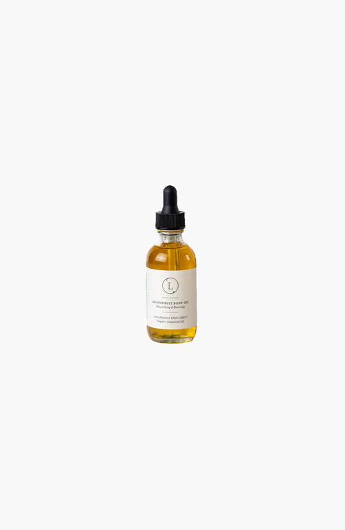 Lizush Natural Body Oil Grapefruit Moisturizing In Light Yellow/green