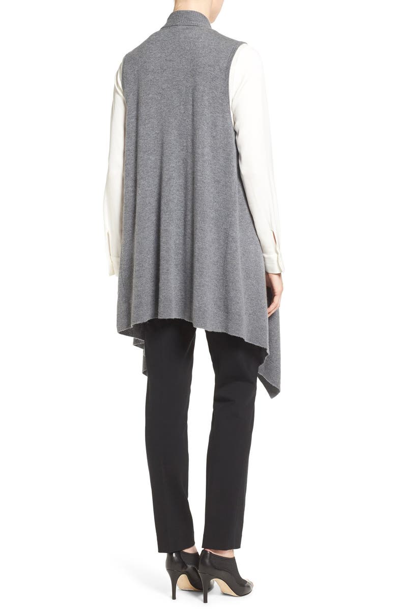 Halogen<sup>®</sup> Wool & Cashmere Drape Front Sweater Vest, Alternate, color, 