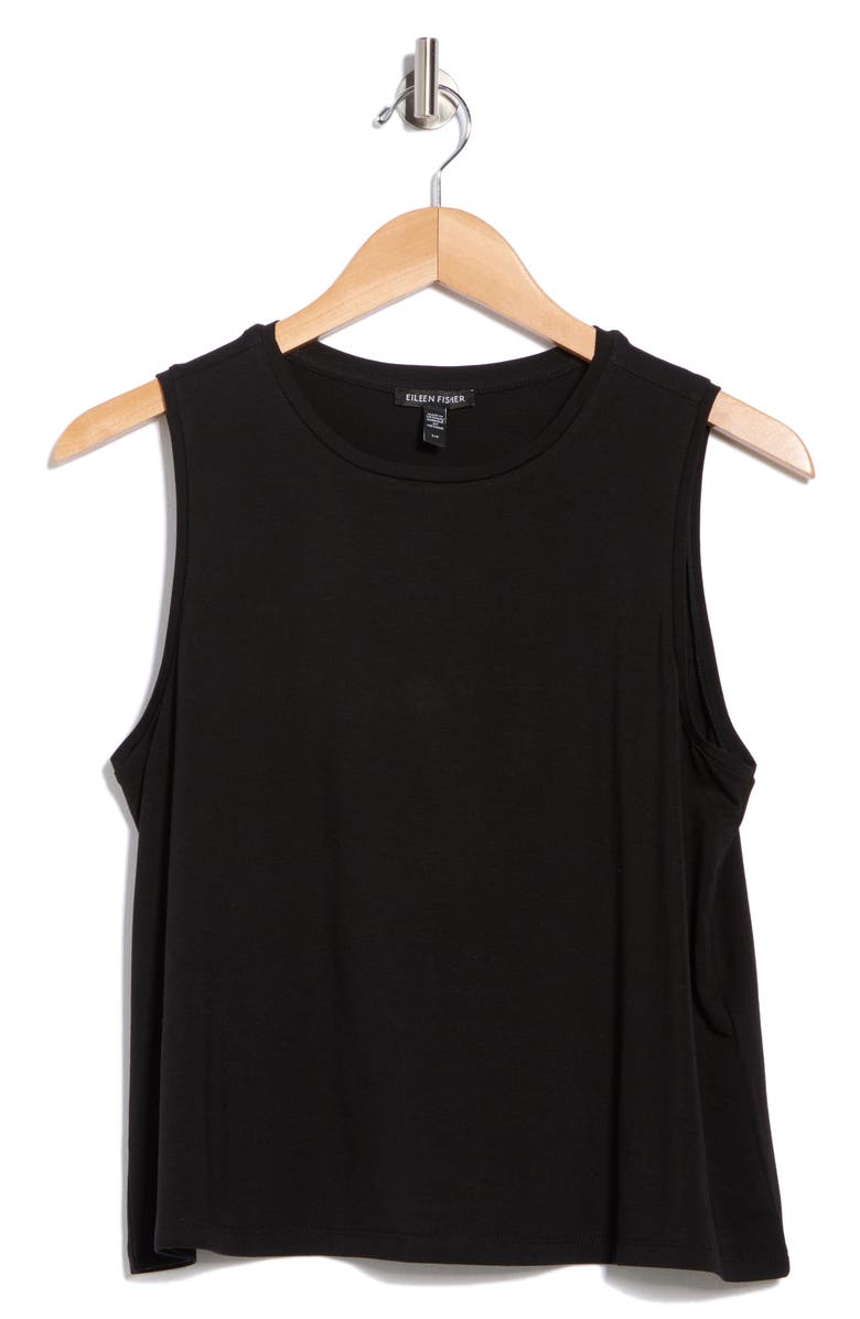 Eileen Fisher Crewneck Short Shell, Alternate, color, 