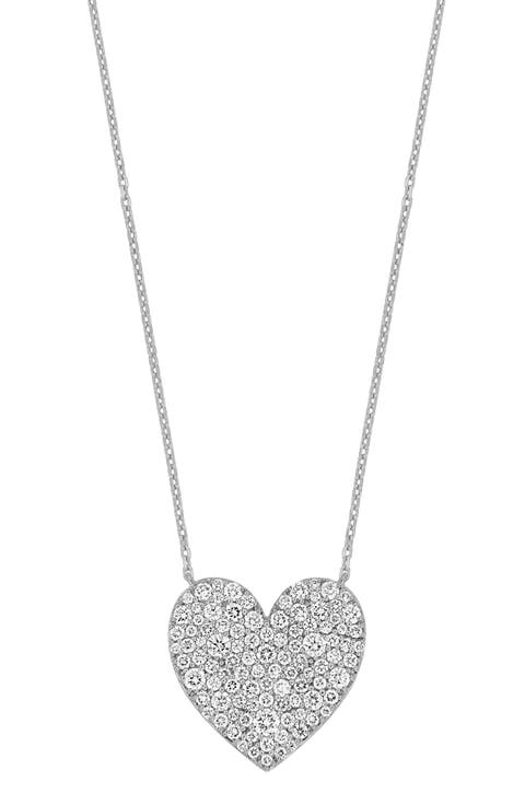 Diamond Heart Pendant Necklace (Nordstrom Exclusive)