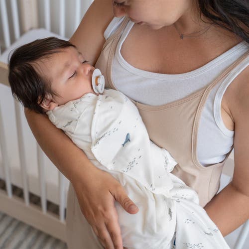 Halo 100% Cotton 1.5 Tog Sleepsack Swaddle In White