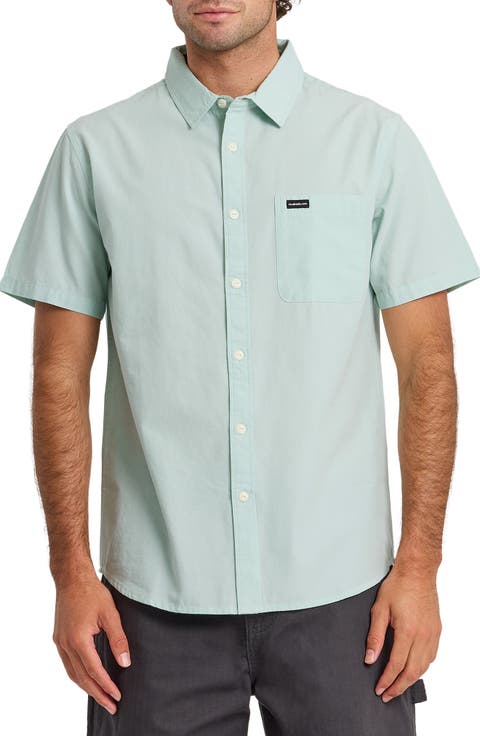Shore Break Classic Short Sleeve Cotton Button-Up Shirt