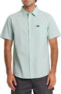 Quiksilver Shore Break Classic Short Sleeve Cotton Button-Up Shirt