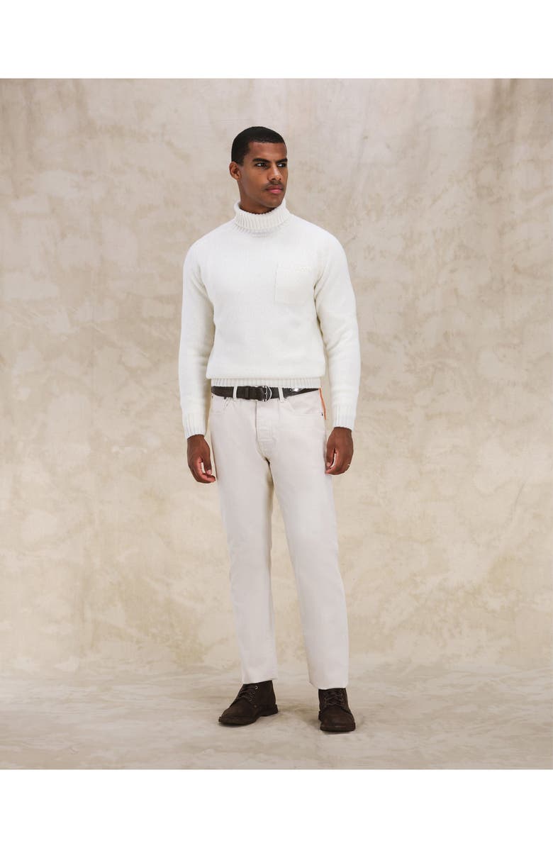 Fortela Mallory Merino Wool High Neck Sweater, Alternate, color, Off White