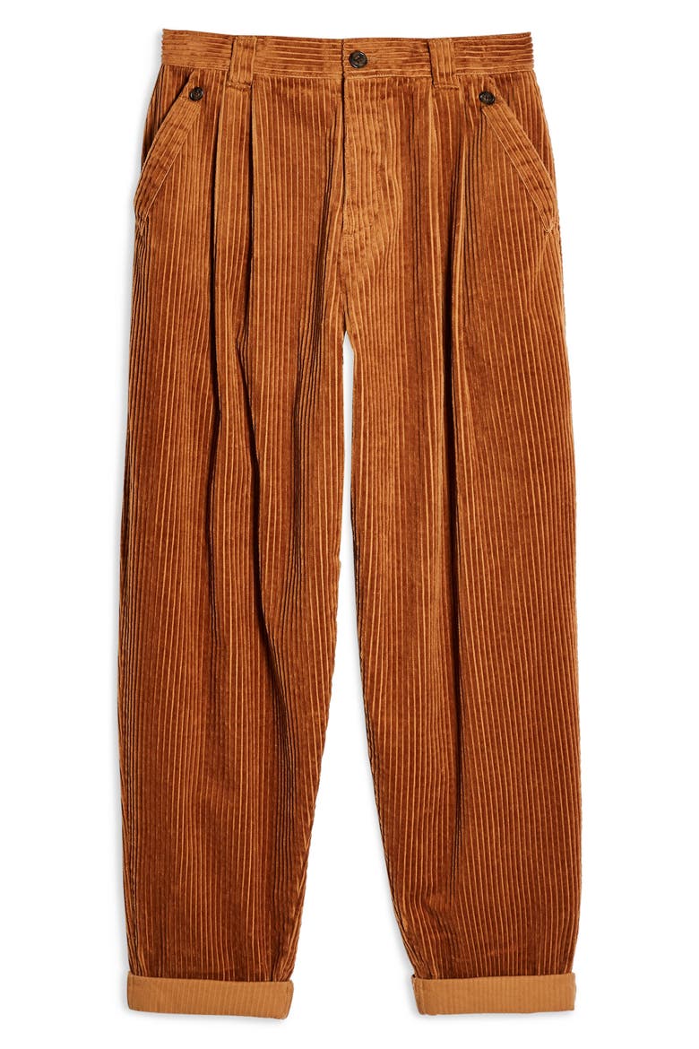 Caitlin Corduroy Trousers, Alternate, color, BROWN