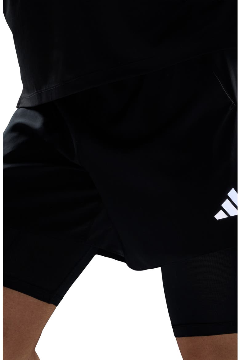ADI365 Running Iconic Formation 2-in-1 Shorts, Alternate, color, BLACK