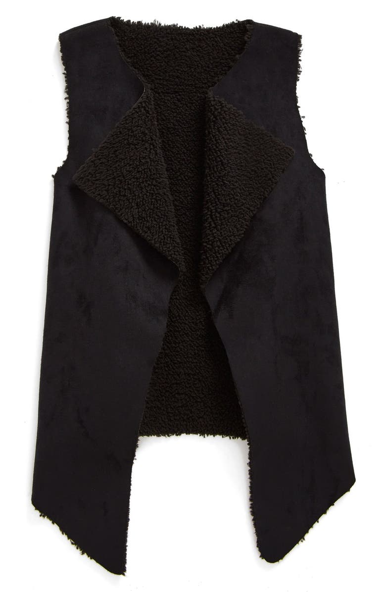 Tucker + Tate Reversible Faux Shearling Vest, Main, color,