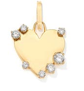 Adina Reyter Lab Grown Diamond Heart Charm