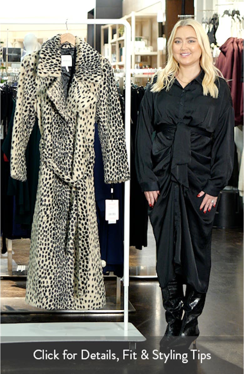 Faux Fur Belted Coat, sales video thumbnail