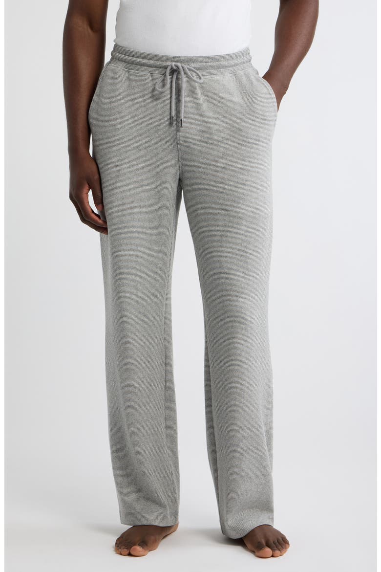 Gingham Pajama Pants, Main, color, CHARCOAL