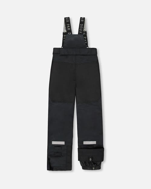 Deux Par Deux Boy Two-piece Teknik Snowsuit In Black