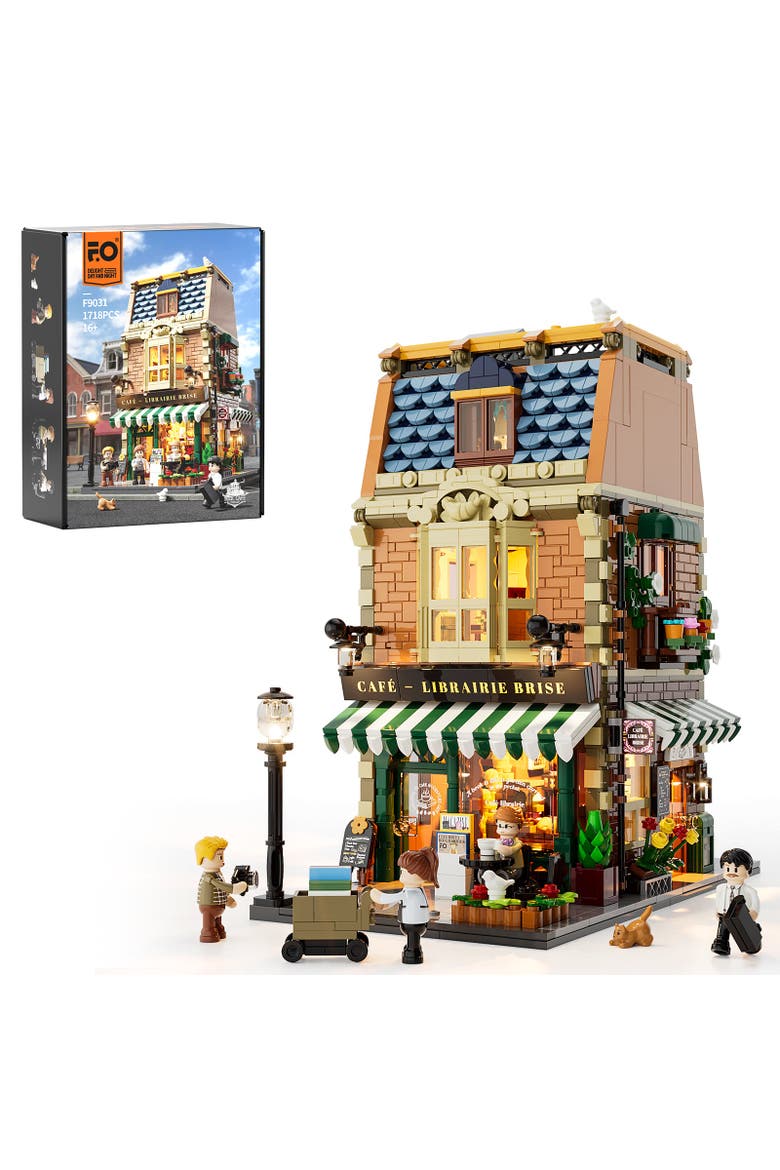 Architecture Book Cafe LED Building Set Model CT1718B, Main, color, Multicolor