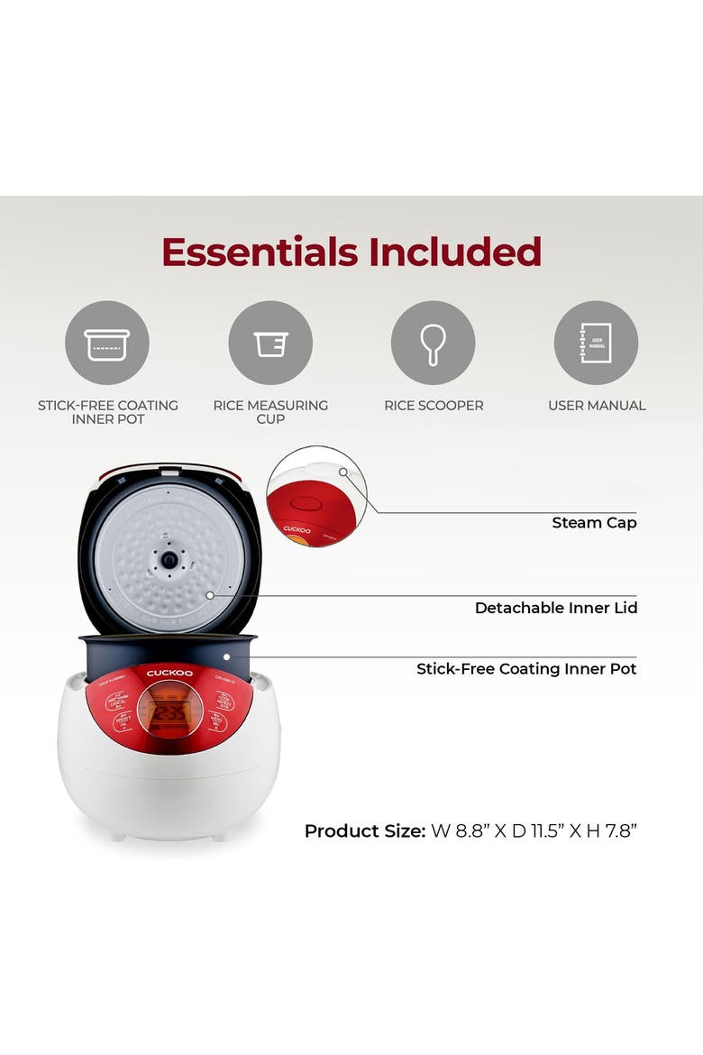 Micom 3-Cup Rice Cooker, Alternate, color, WHITE