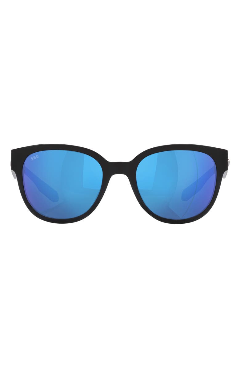 Costa Del Mar Salina 53mm Mirrored Polarized Rectangular Sunglasses, Main, color,
