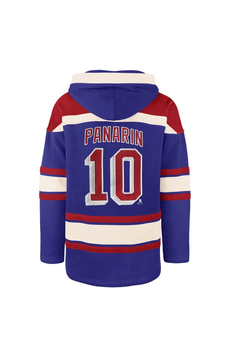 '47 Men's '47 Artemi Panarin Royal New York Rangers Big & Tall Lace-up Pullover Hoodie, Alternate, color, Royal