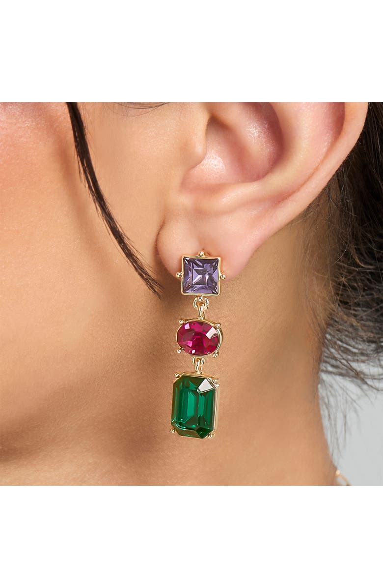 BCBG Generation Multi-Gem Drop Earrings, Alternate, color, Multicolor