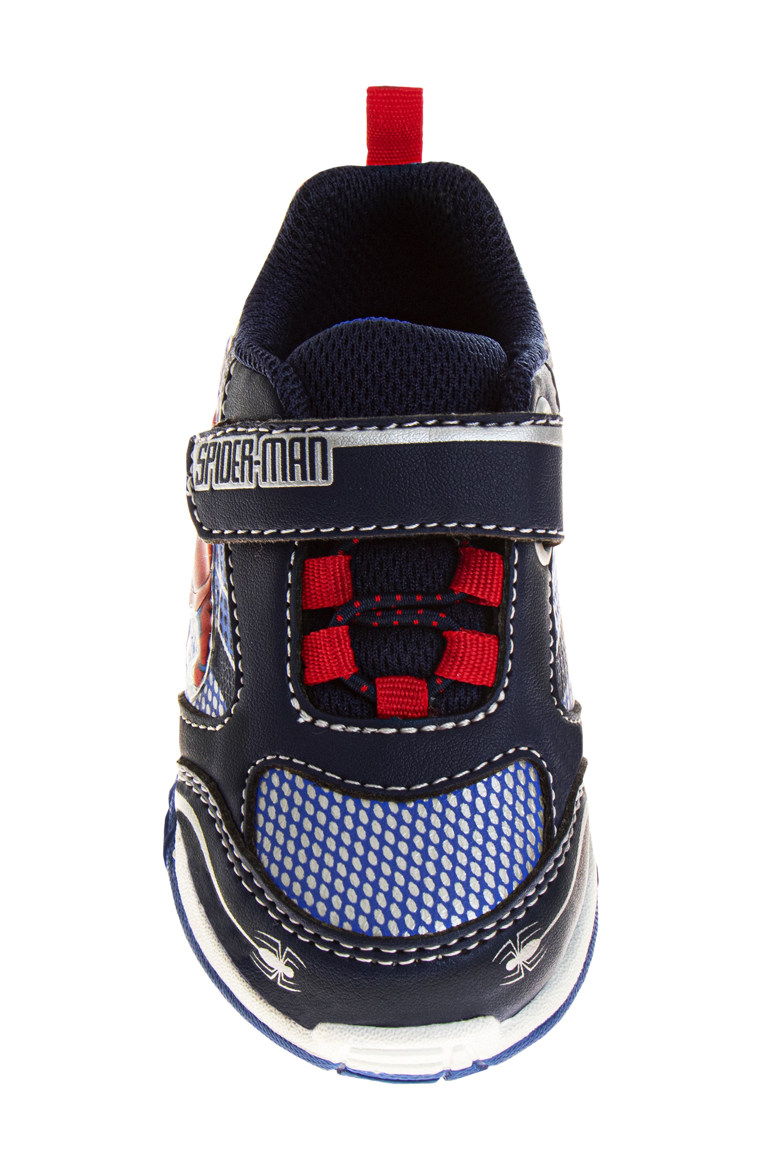 JOSMO Kids' Marvel Spider-Man Light-Up Sneaker, Alternate, color, Navy/ Blue