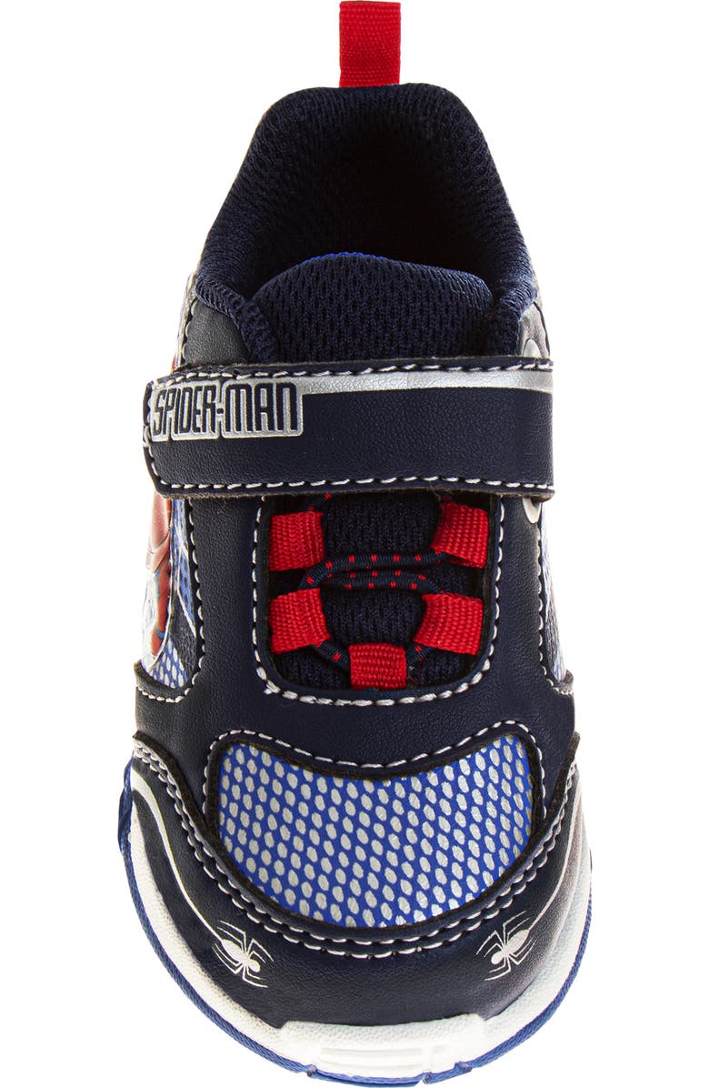 JOSMO Kids' Marvel Spider-Man Light-Up Sneaker, Alternate, color, Navy/ Blue