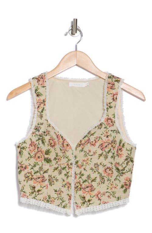 Lush Tapestry Corset Top In Yellow