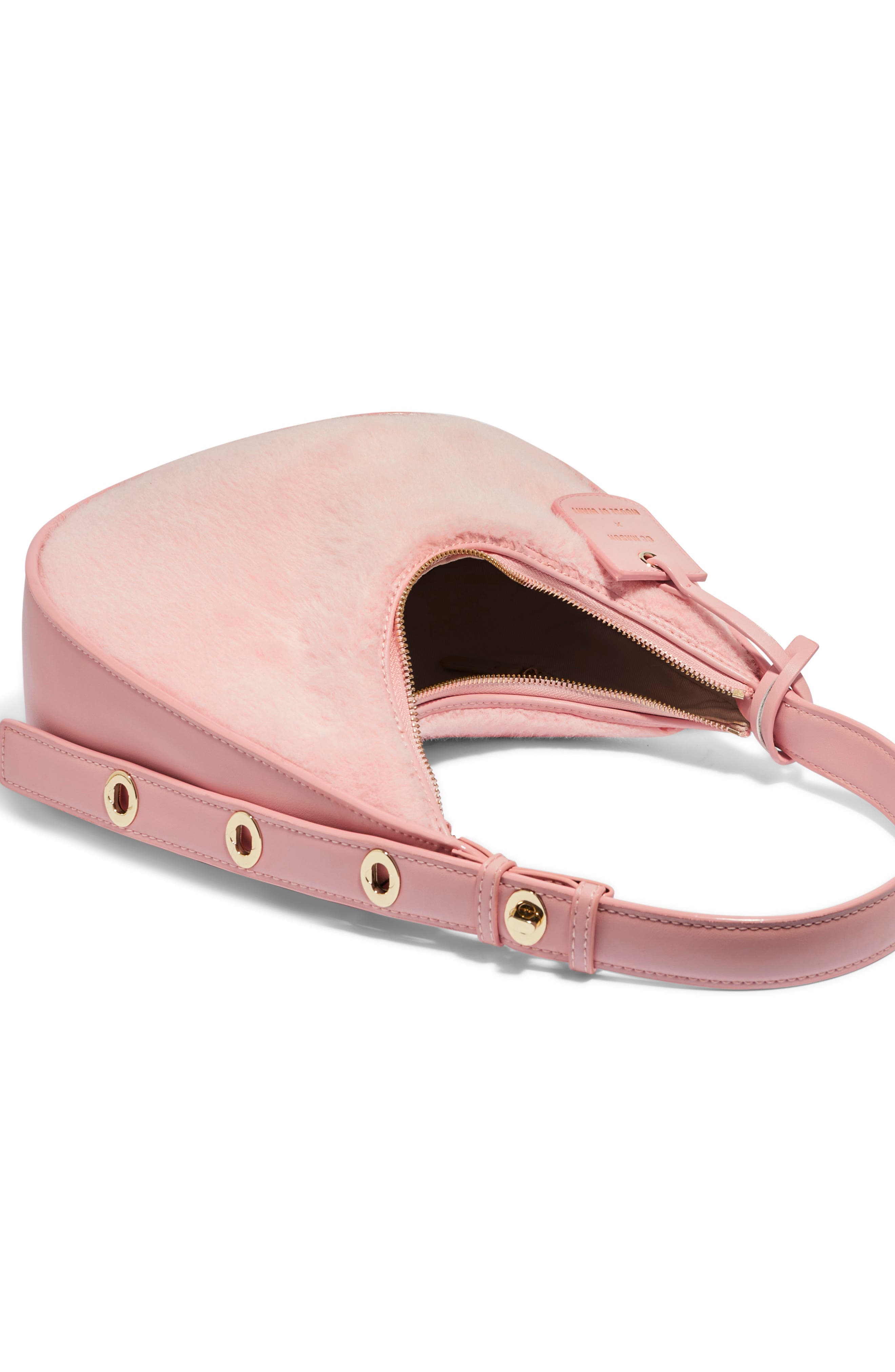 HOUSE OF WANT x CC Mason HOW We #CC It Faux Fur Shoulder Bag, Alternate, color, 