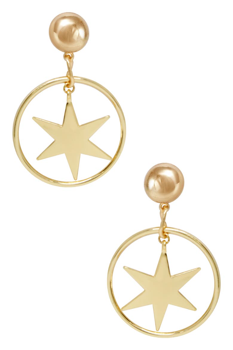 Statement Star Earrings, Main, color, GOLD