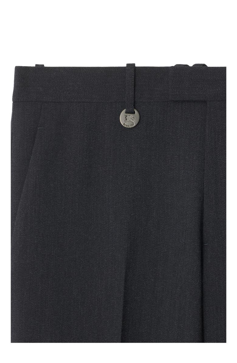 Burberry Wool Blend Tailored Trousers, Alternate, color, Midnight Grey Melange