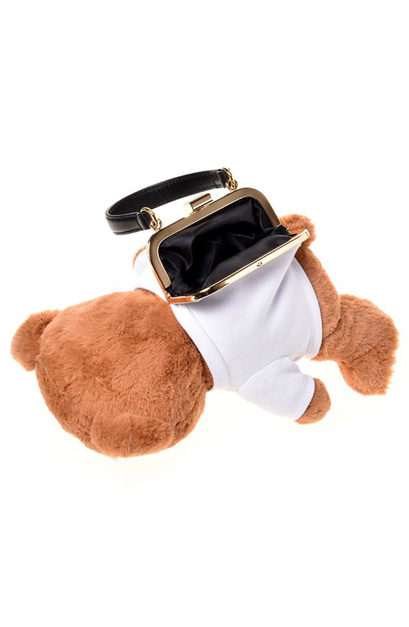 Plush Stuffed Teddy Bear Clutch, Alternate, color, FANTASY PRINT