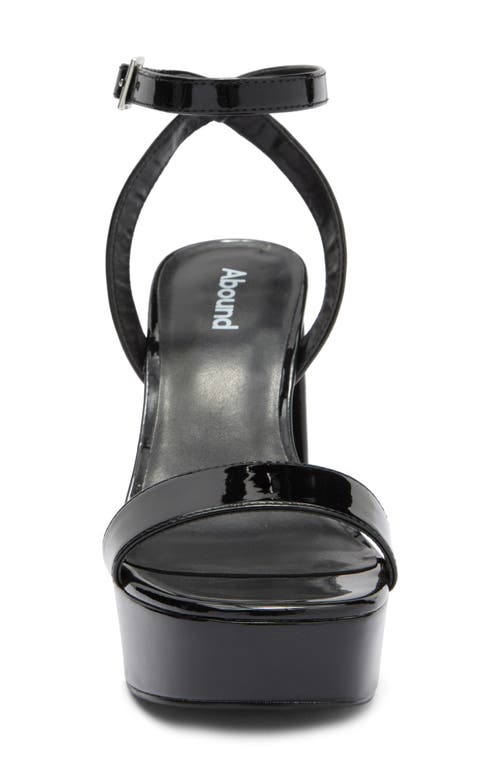 Abound Monica Block Heel Platform Sandal In Black Patent