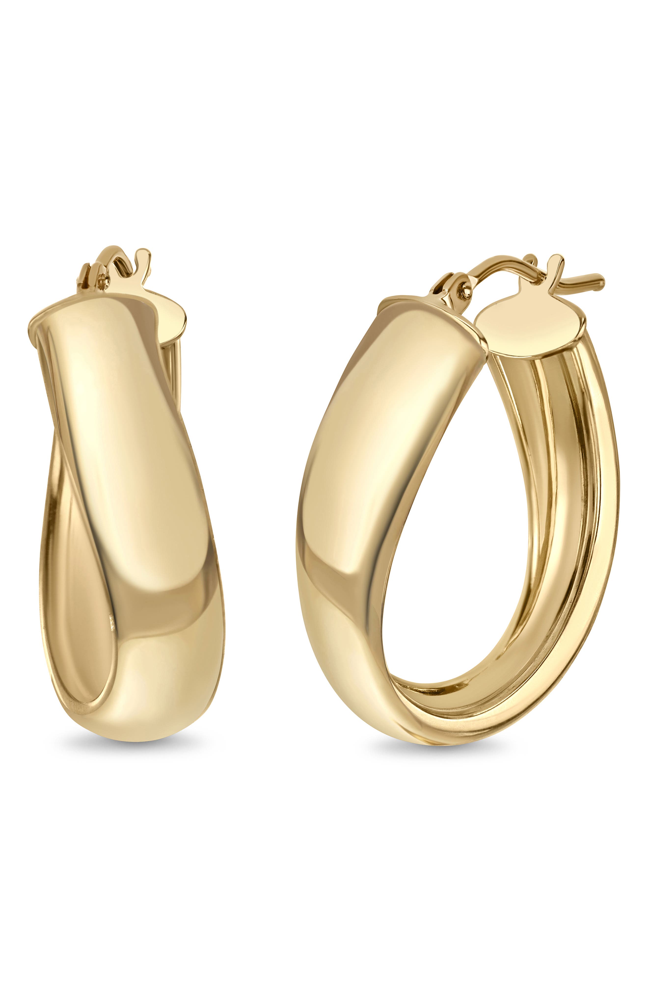 Bony Levy 14K Gold Twist Hoop Earrings