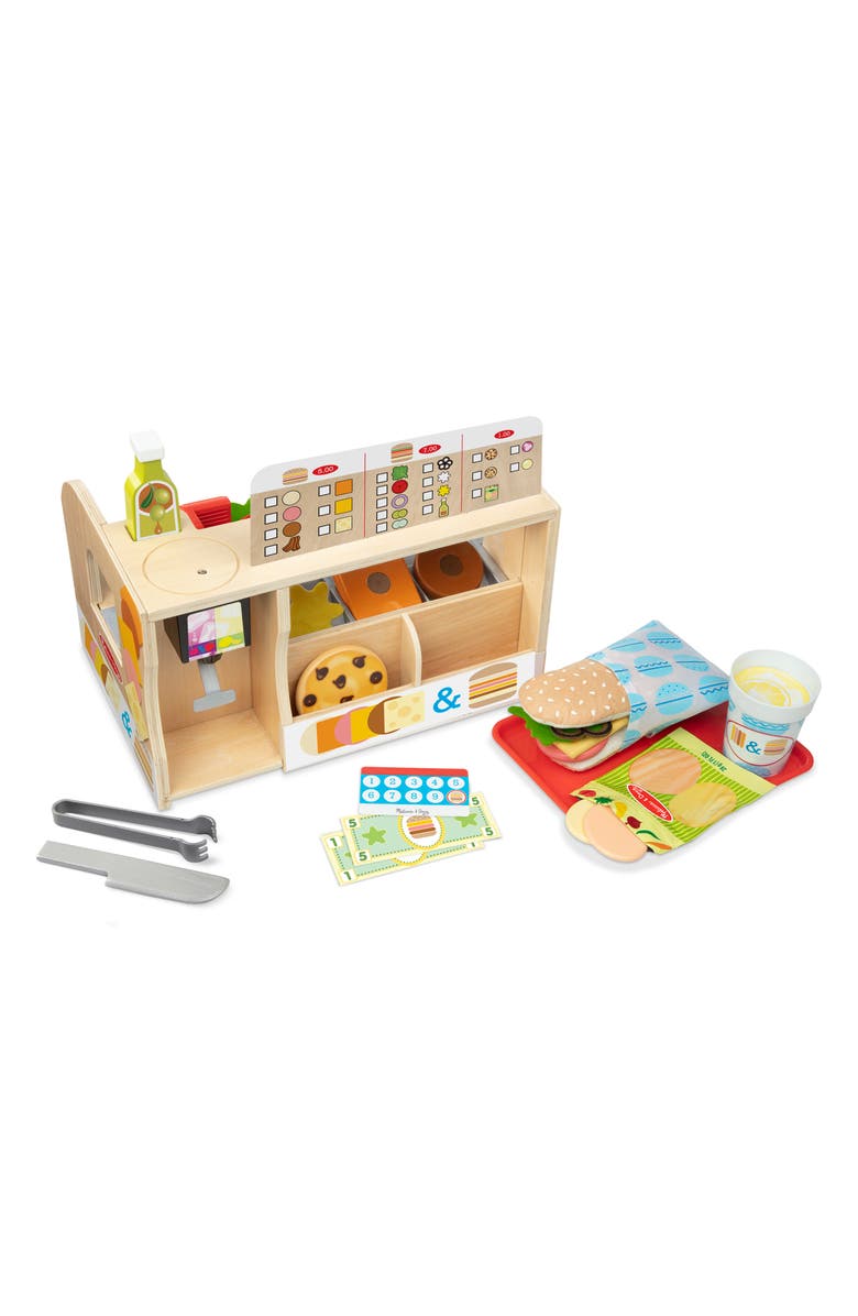 Melissa & Doug Slice & Stack 52-Piece Sandwich Counter Playset, Alternate, color,