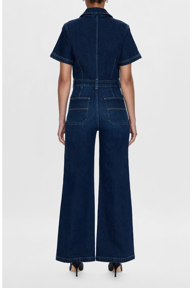 Jacob Wide Leg Denim Jumpsuit, Alternate, color, ALPINE