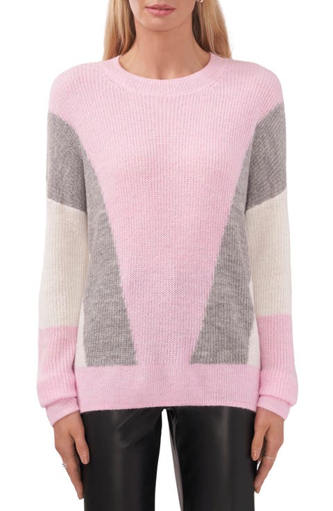 Colorblock Tunic Sweater