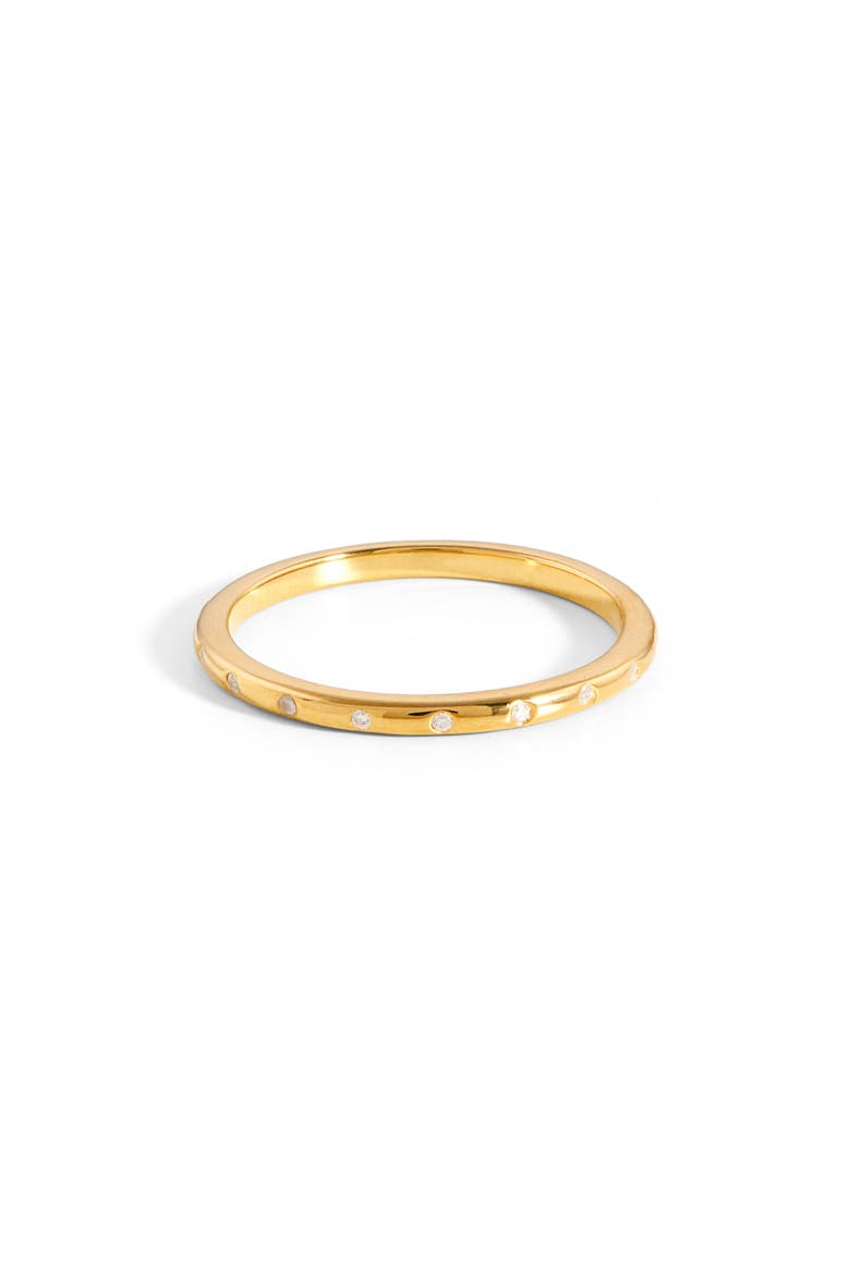 Solar Studded Stacking Ring, Main, color, GOLD