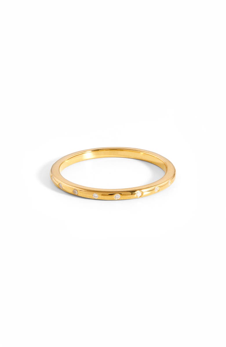 Missoma Solar Studded Stacking Ring, Main, color, Gold