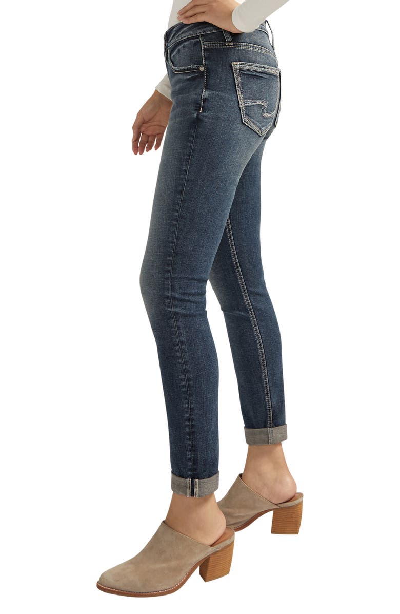 Silver Jeans Co. Girlfriend Slim Leg Jeans, Alternate, color, 