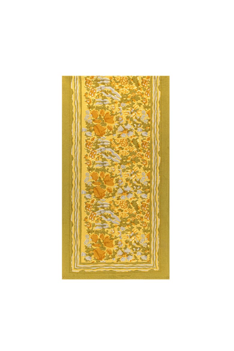 Jardin Runner, Alternate, color, Mustard/Grey 16" x 72"