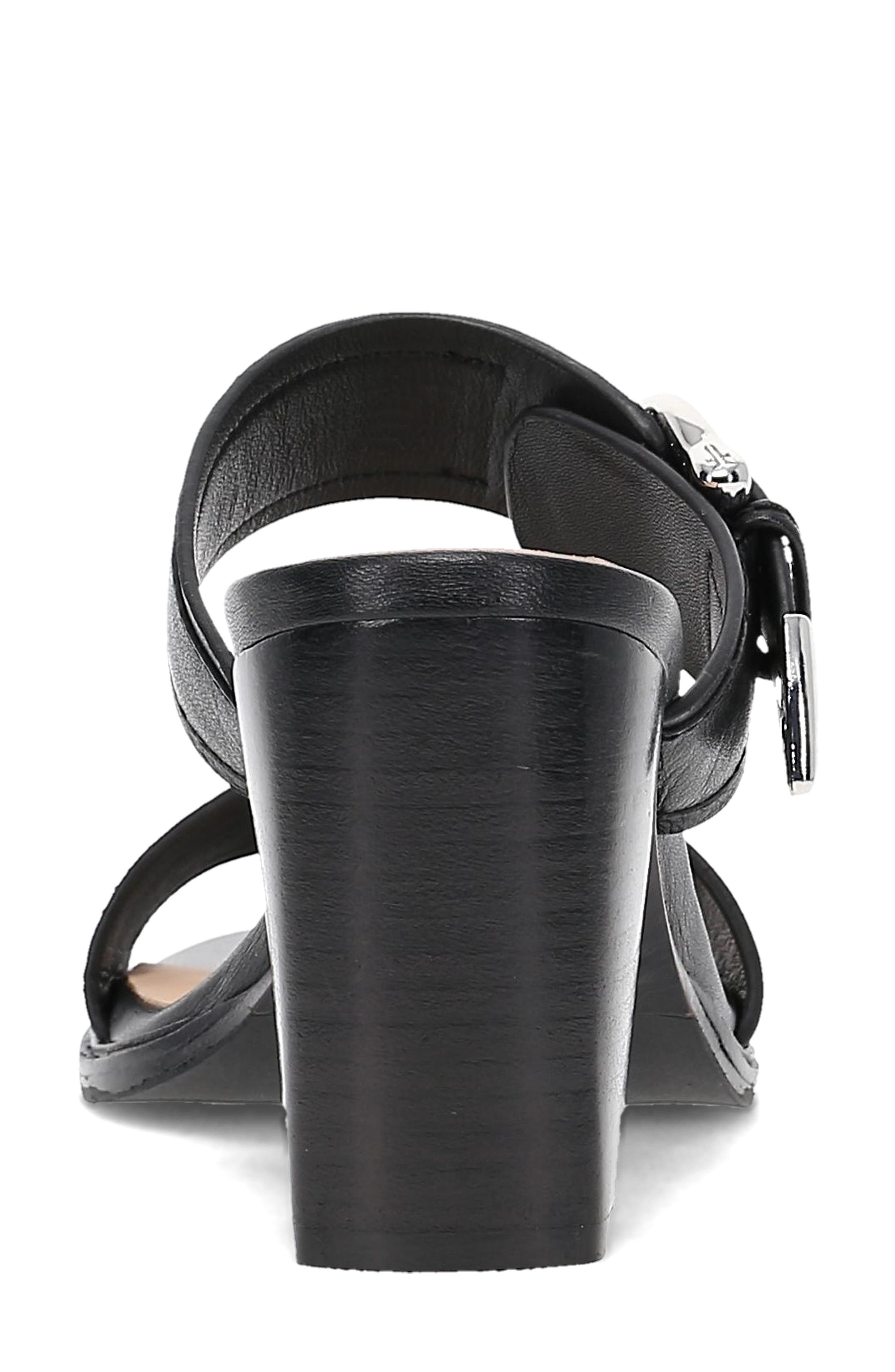 Frye Stella Buckle Sandal, Alternate, color, Black